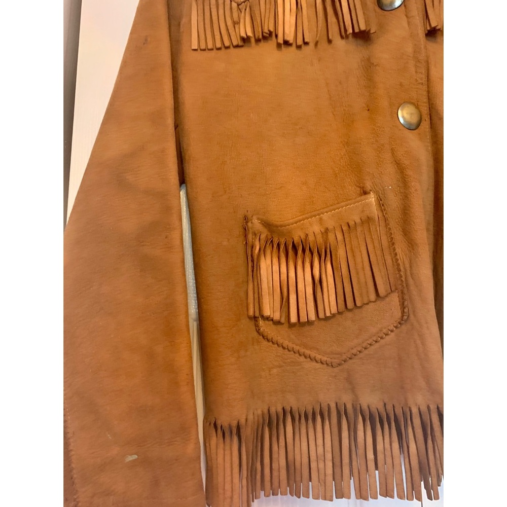 💕SOLD💕 1970’s Vintage Western Fringe Jacket - Picture 2 of 5